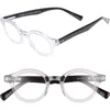 Eyebobs Tv Party 44mm Reading Glasses In Clear/black/clear