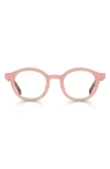 Eyebobs Tv Party 44mm Small Round Reading Glasses In Pimrose Pink Pink