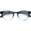 Eyebobs Waylaid 45mm Round Reading Glasses In Blue