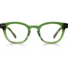 Eyebobs Waylaid 45mm Round Reading Glasses In Forest Green Crystal