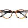 Eyebobs Waylaid 46mm Reading Glasses In Black Demi/black/clear