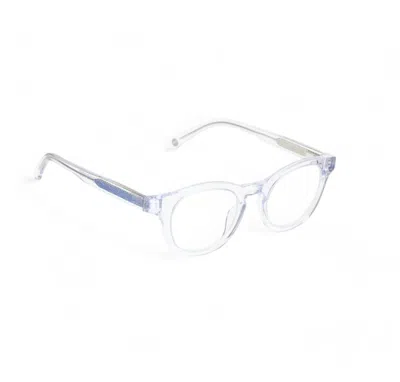 Eyebobs Waylaid Reading Glasses In Crystal Front And Temples In White