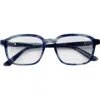 Eyebobs Well Done 52mm Blue Light Blocking Square Reading Glasses