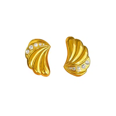 Eyeconic By Samar Ajram Women's Arguelles Gold Shell Earrings