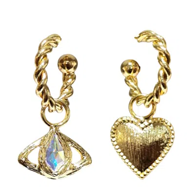 Eyeconic By Samar Ajram Women's Ayunik Gold Hoop Earrings