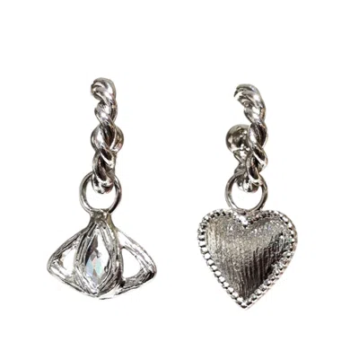 Eyeconic By Samar Ajram Women's Ayunik Silver Hoop Earrings