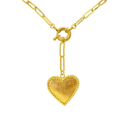 Eyeconic By Samar Ajram Women's Chunky Gold Heart Necklace