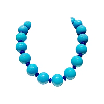 Eyeconic By Samar Ajram Women's Chunky Turquoise & Blue Bead Necklace