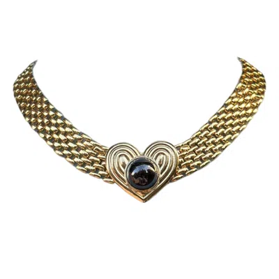 Eyeconic By Samar Ajram Women's Gold / Black Rita Heart Earrings In Pink