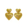 Eyeconic By Samar Ajram Women's Gold Heart Earrings In Gold