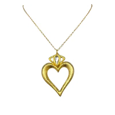 Eyeconic By Samar Ajram Women's Gold Nura Heart Pendant Necklace