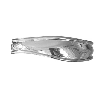 Eyeconic By Samar Ajram Women's Silver Adjustable Chunky Cuff Bracelet In Metallic