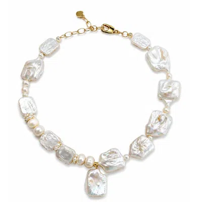 Eyeconic By Samar Ajram Women's White Pearl Muse Necklace