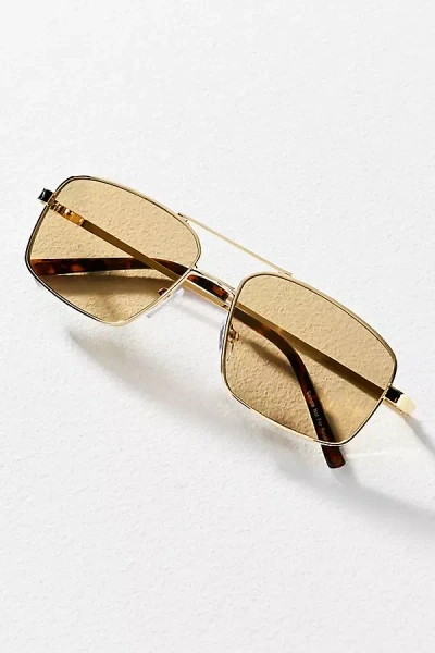 Eyeking Metal Aviator Sunglasses In Gold