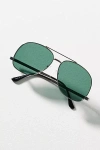 Eyeking Oversized Aviator Sunglasses In Silver
