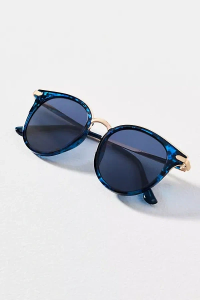 Eyeking Sailor Circle Sunglasses In Blue