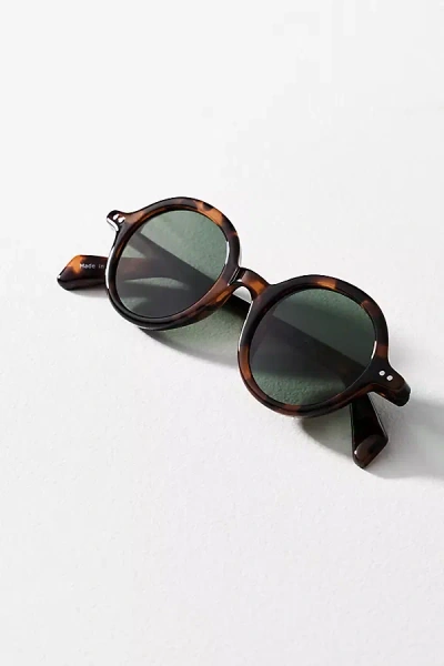 Eyeking Small Circle Sunglasses In Brown