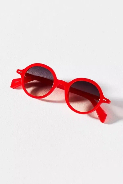 Eyeking Small Circle Sunglasses In Red