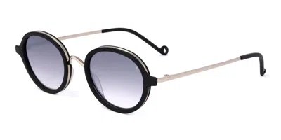 Eyepetizer 55 Ca-1-27f Men's Sunglasses Black Size 46 In Multi