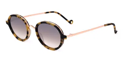 Eyepetizer 55 Cf-9-18f Men's Sunglasses Gold Size 46