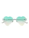 Eyepetizer Acapulco Heart-shape Sunglasses In Pattern