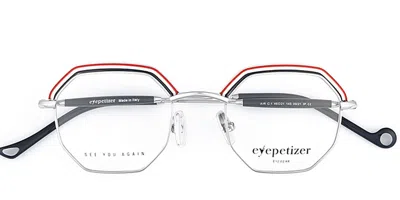 Eyepetizer Air Men's Glasses, Silver, Size 46