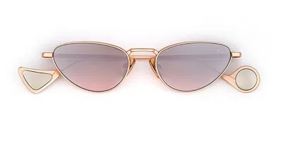 Eyepetizer Alameda C.9-44f Women's Sunglasses Gold Size 50