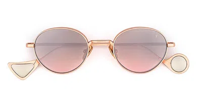 Eyepetizer Alamillo C.9-44f Men's Sunglasses Gold Size 47