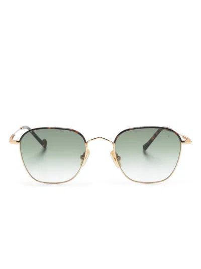 Eyepetizer Atacama Square-frame Sunglasses In 金色