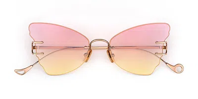 Eyepetizer Beat C.9-22f Women's Sunglasses Gold Size 57