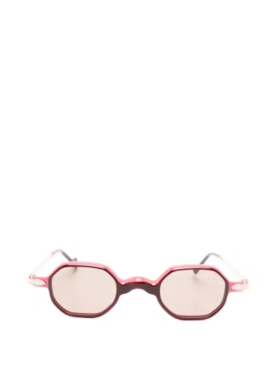 Eyepetizer Boca Geometric Sunglasses In Pink