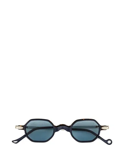 Eyepetizer Boca Oval-frame Sunglasses In Gold