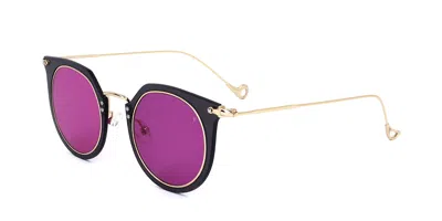 Eyepetizer Brigitte C.c-2-3 Men's Sunglasses Gold Size 45 In Multi