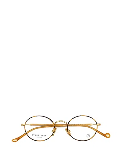 Eyepetizer Bugis Oval-frame Glasses In Brown