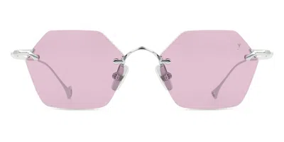 Eyepetizer Carnaby C.1-55 Men's Sunglasses Silver Size 50