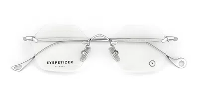 Eyepetizer Carnaby Men's Glasses, Silver, Size 45