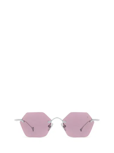 Eyepetizer Carnaby Silver Sunglasses In Pink