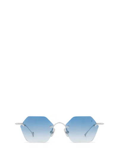Eyepetizer Carnaby Silver Sunglasses In Blue