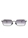Eyepetizer Cavallet Geometric-frame Sunglasses In 黑色