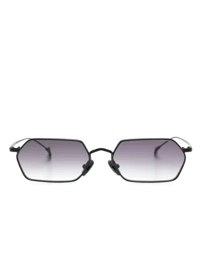 Eyepetizer Cavallet Geometric-frame Sunglasses In Black