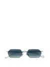 Eyepetizer Cavallet Geometric-frame Sunglasses In Silver