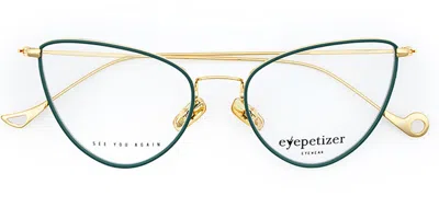 Eyepetizer Cecile Women's Glasses, Green, Size 51
