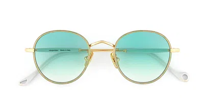 Eyepetizer Cinq C.4-p-s-21 Men's Sunglasses Gold Size 47