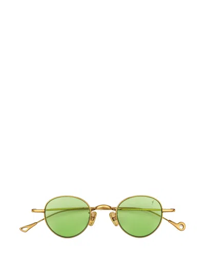 Eyepetizer Clint Round-frame Sunglasses In Gold
