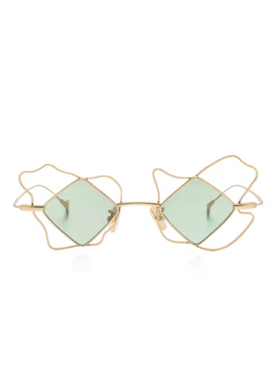 Eyepetizer Colonial Sunglasses In Gold