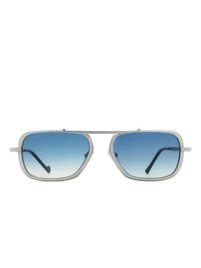 Eyepetizer Colonial Sonnenbrille Mit Doppelsteg In Silver
