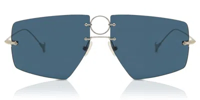 Eyepetizer David C.1-2 Men's Sunglasses Silver Size 58