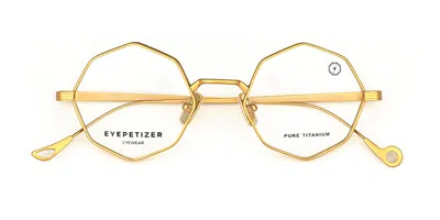 Eyepetizer Donald Men's Glasses, Gold, Size 49