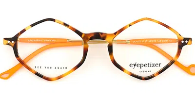 Eyepetizer Douze Men's Glasses, Tortoiseshell, Size 44 In Brown
