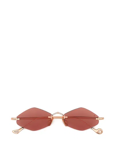 Eyepetizer Dunmore Geometric-frame Sunglasses In 金色